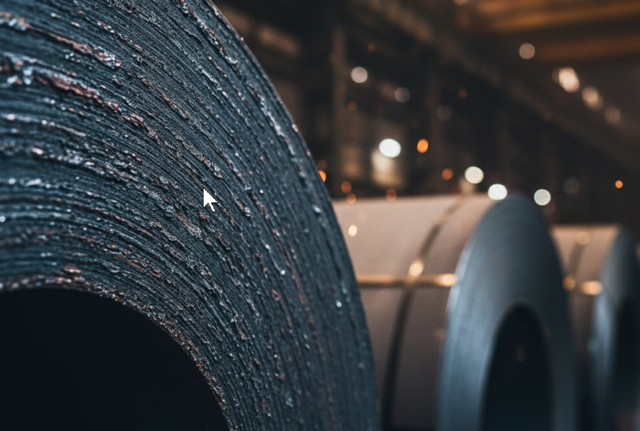 Oxide coating on hot-rolled steel coils (HRC)