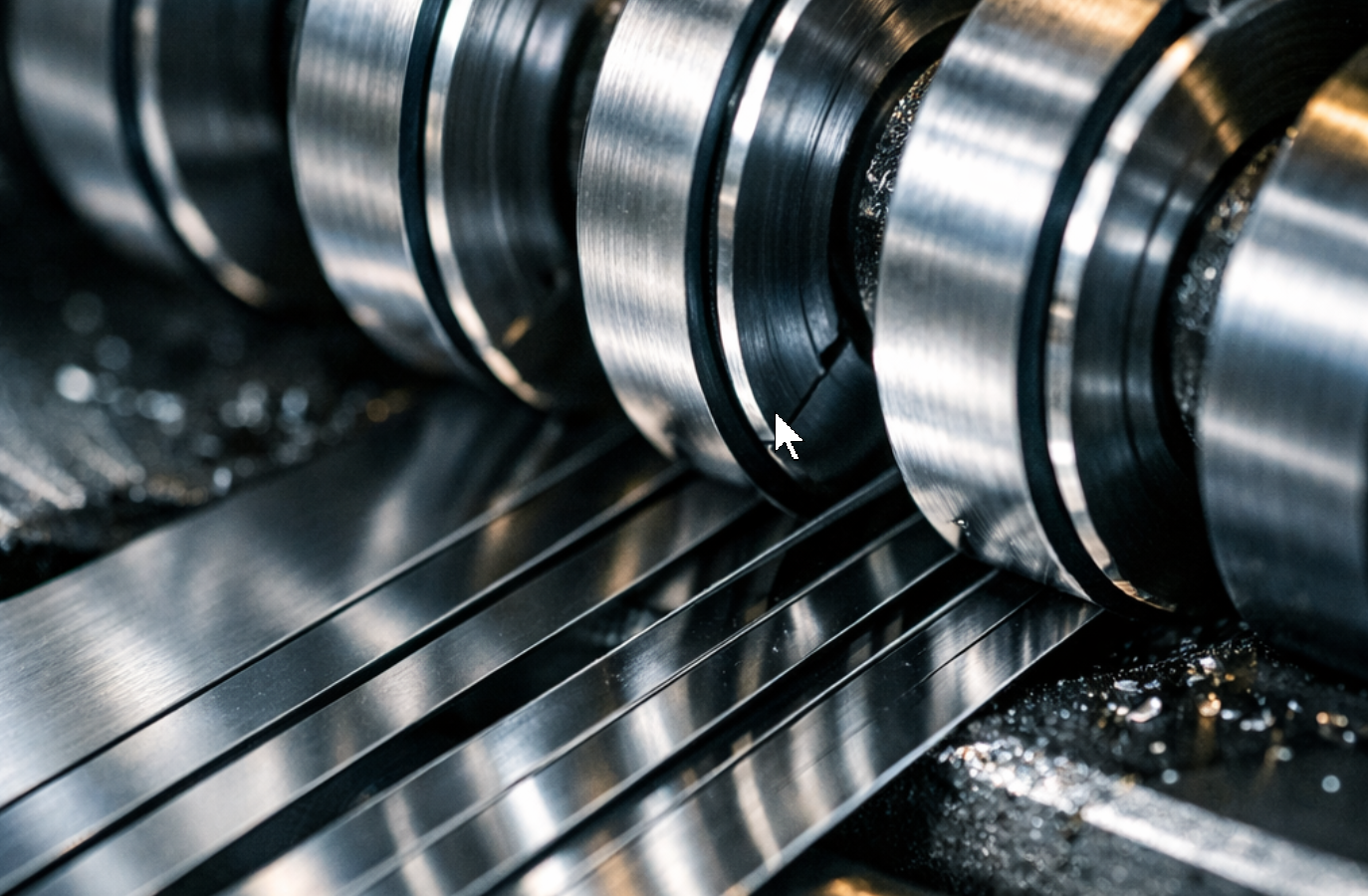 Precision slitting process for narrow stainless steel strips at the factory Precision slitting process for narrow stainless steel strips at the factory